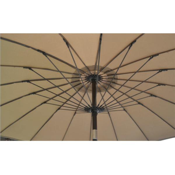 Fiberglass Ribs Round Patio Umbrella 3m Garden Parasol Umbrella