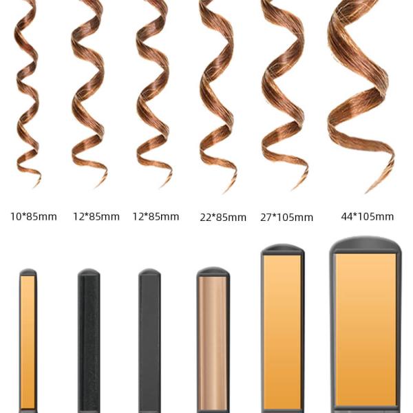 Раскручиватель 2 волос размера перемещения плиты турмалина AC240V в 1 мини керамическом плоском утюге
