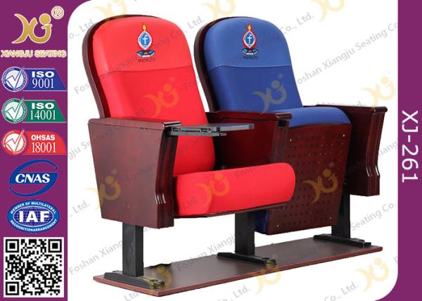 East African Vintage Auditorium Church Hall Chairs With Embroidered Logo On Back
