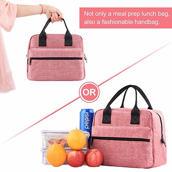 Soft Sided Insulated Cooler Tote Bags For Outdoor Camping / Beach Pink Color