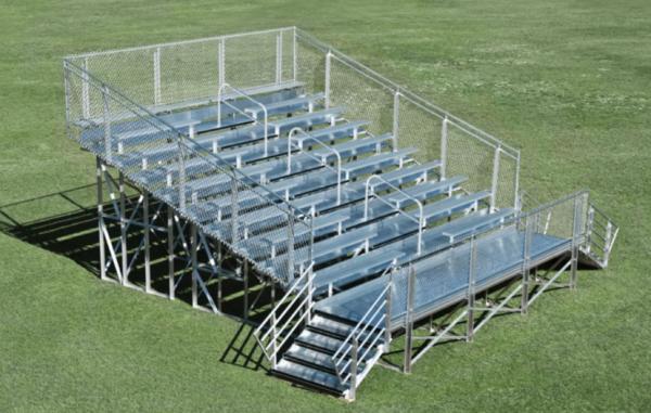Customized Colors Steel Galvanized Portable Aluminum Bleacher For Luxury Outdoor Football Stadium