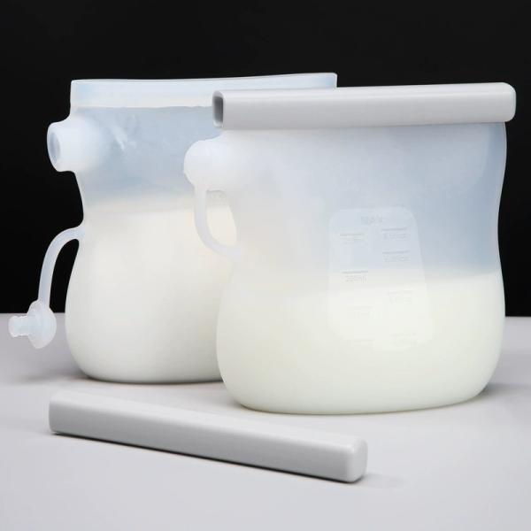 Premium Food-Grade Silicone Breast Milk Storage Bags – Reusable, Leak-Proof, Heat Resistant From -40°C To 230°C, Microwave & Freezer Safe, BPA-Free,Easy To Clean, Perfect For Modern Moms
