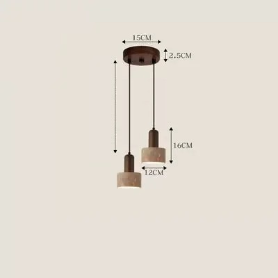 Wabi Sabi Pendant Light Designer Retro Stone Light Bedroom Bedside Dining Lights（WH-AP-676）