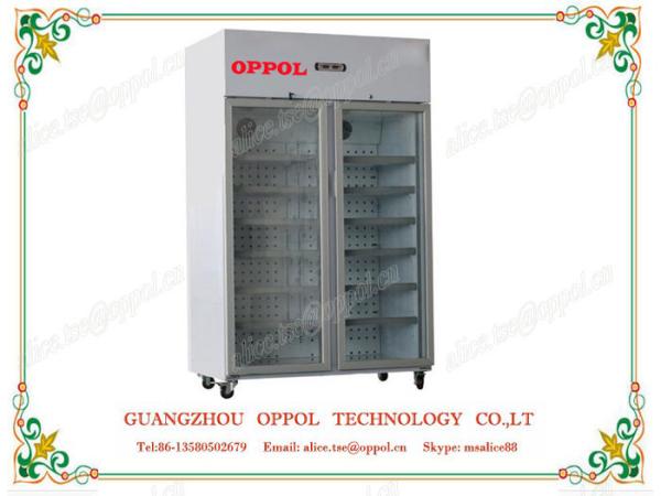 OP-711 Double Glass Door Digital Temperature Controller Pharmacy Freezer