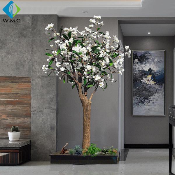 Modern Design Artificial Flower Tree , Artificial Frangipani Tree 2m Height