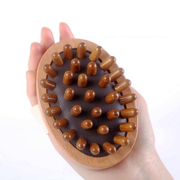 Health Care Wooden Airbag Massage Brush Comb for Solid Wood Cushion Head Scalp Massager
