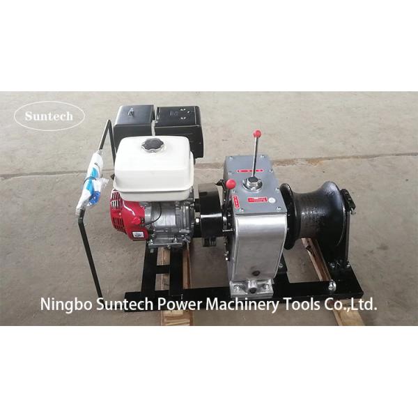 Stringing Wire Powered Cable Winch Puller Cylindrical Steel Rope Winch Puller