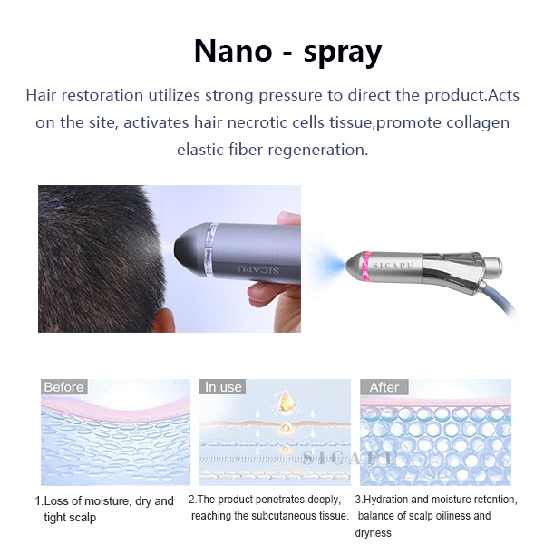 Máquina de cuidado capilar anticaída con pantalla táctil de 15 pulgadas para la restauración capilar