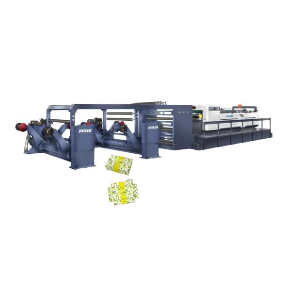 JIGUO ZWC-1900-4 Paper Sheeter Cutter Machine，Reference weight of cutting paper：50-500g/m2，Max.Diameter of paper：1650mmMax，Max.Pieces of paper：1900mm(75〃)Max