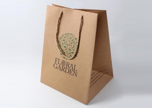 Durable Decorative Custom Retail Shopping Bags , Bulk Eco Friendly Paper Bags
