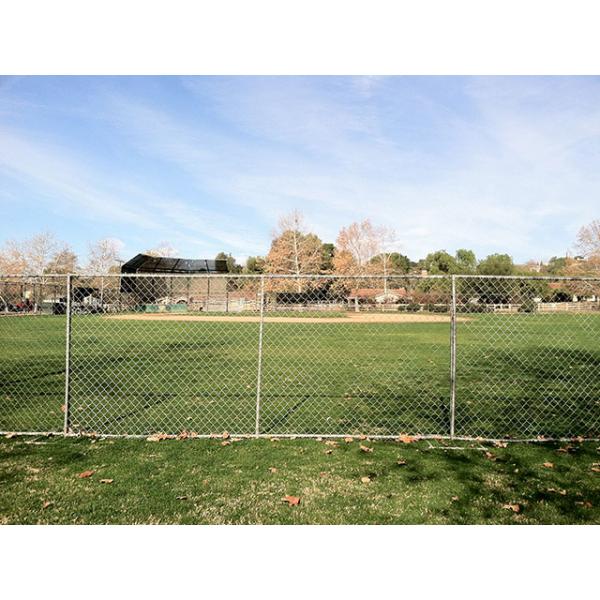 Construction Site 2.5 Inch Chain Link Temporary Fencing Galvanized 6x12 Ft