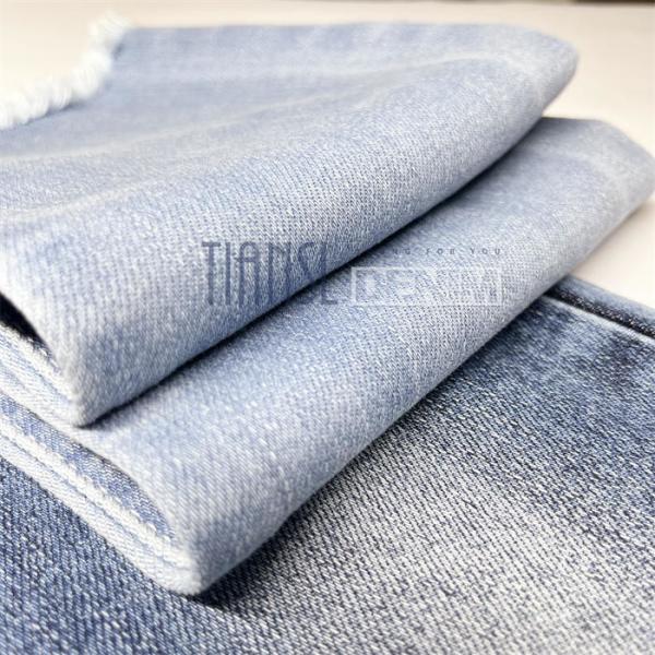 158cm-160cm Indigo Blue Denim Jeans Fabric Material for Pants Jackets Skirts