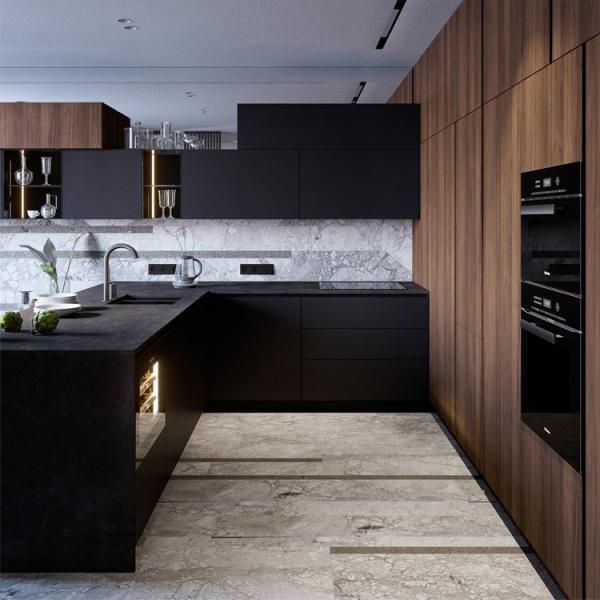 PVC Wooden Modular Kitchen Cabinets