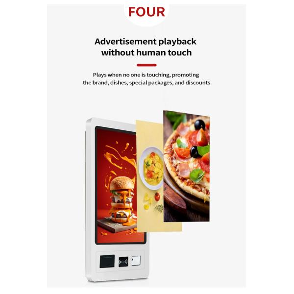 18.5  inch touchscreen self service ticket kiosk win10 windows intel i3 4+128GB  payment kiosk small pos kiosk machine