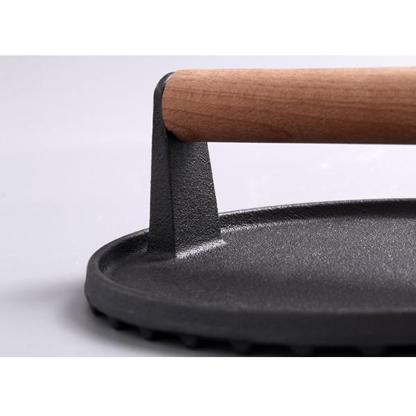 Kitchenware Customized Logo Cast Iron Meat Press for Quick and Delicious Smash Burgers