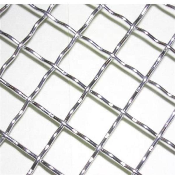 Double Crimp Galvanized Crimped Wire Mesh Panel with Square Hole and Corrosion Resistance