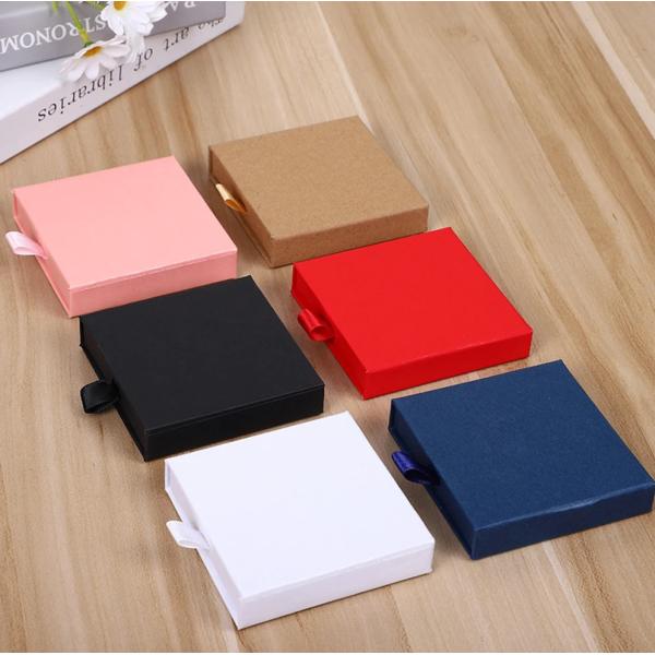 Popular Jewelry Box Logo Paper Gift Packing Box for Custom Bracelet Packaging