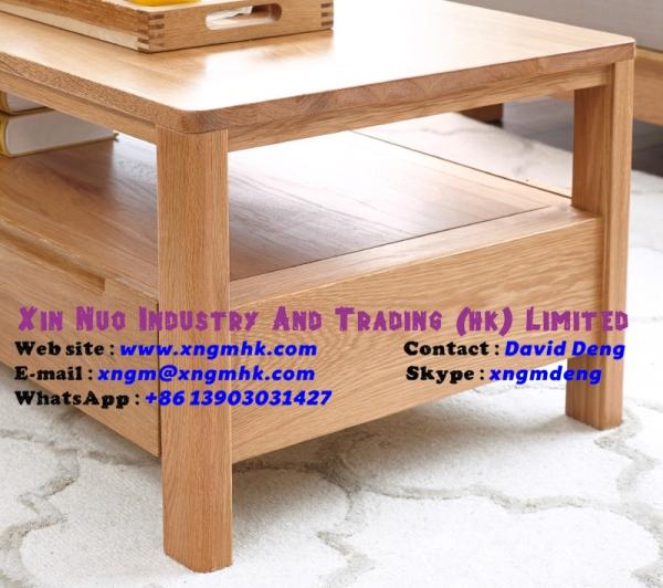 Wood color OAK Wooden Rectangle Coffee Tables  Living Room Furniture