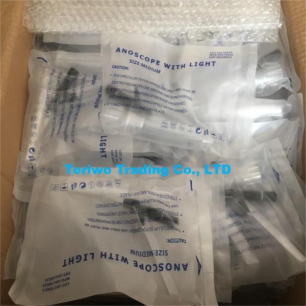 Медицинский пластик II класса Прозрачные одноразовые освещенные аноскопы Стерильные хирургические