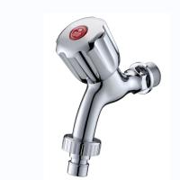 Modern ABS Plastics Chrome Bibcock Wall Mounted Taps For Wash Machine