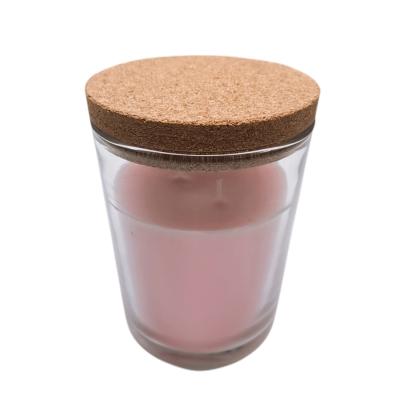 Garrafa de vidro clara Cork Lid Airtightness For Decorative do frasco da vela
