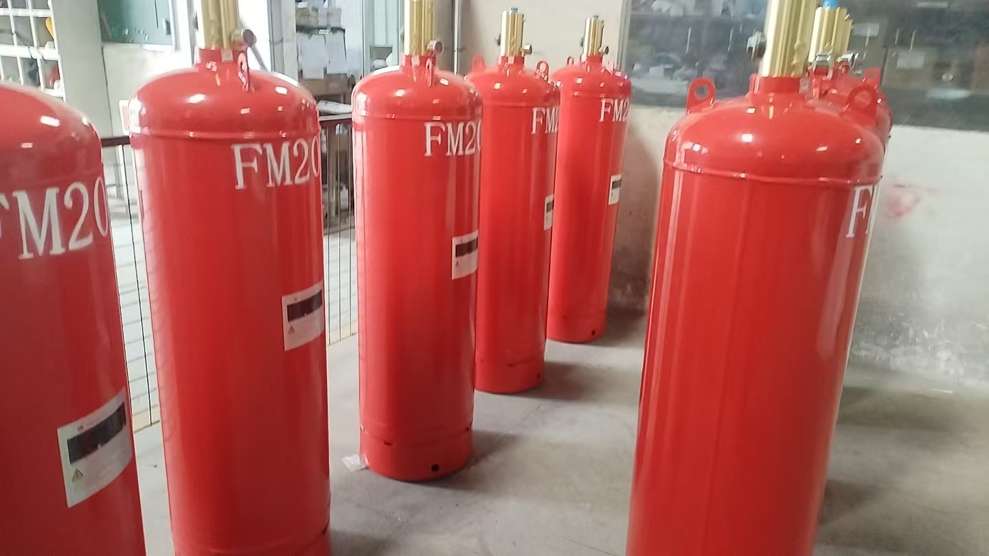 High Pressure FM200 Gas Cylinder / Seamless Steel Storage Vessel for Fire Systems