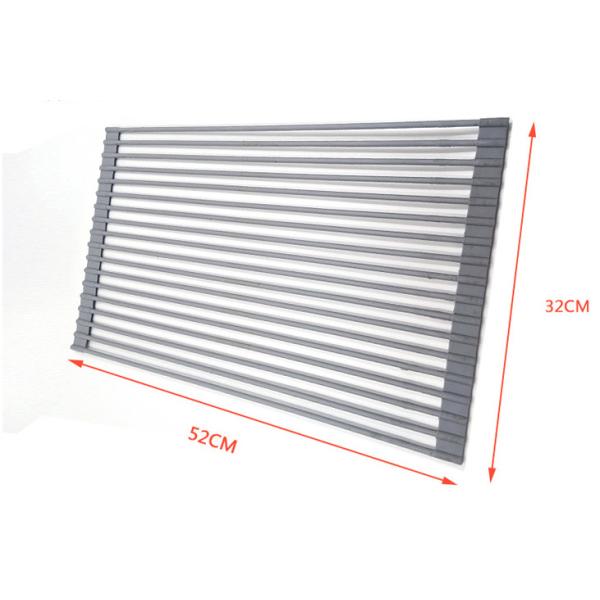 силикон аксессуаров кухонной раковины толщины 1.0mm покрыл крен вверх по циновке засыхания блюда