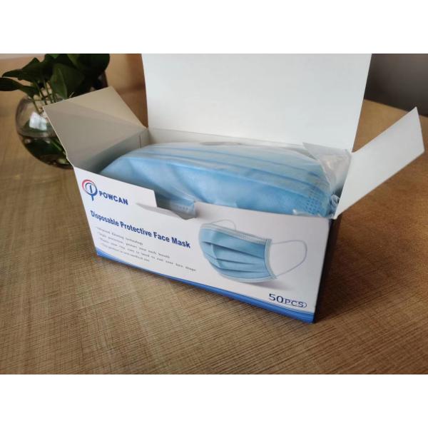 Adult Type Anti Dust Disposable 3 Ply Non Woven Civil Face Mask