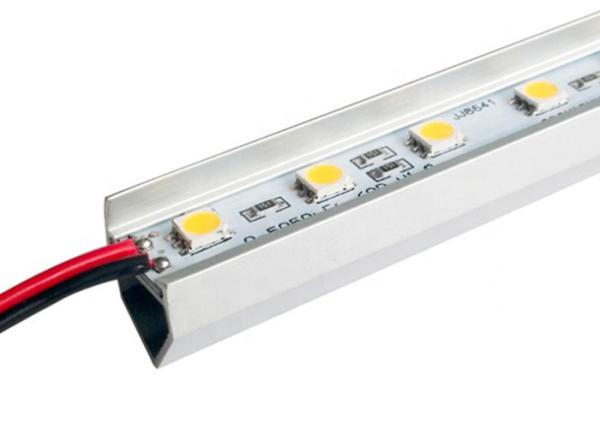DC12V 24w Dual Colour Rigid Led Strip Light 45 Degree Corner Aluminum Profile