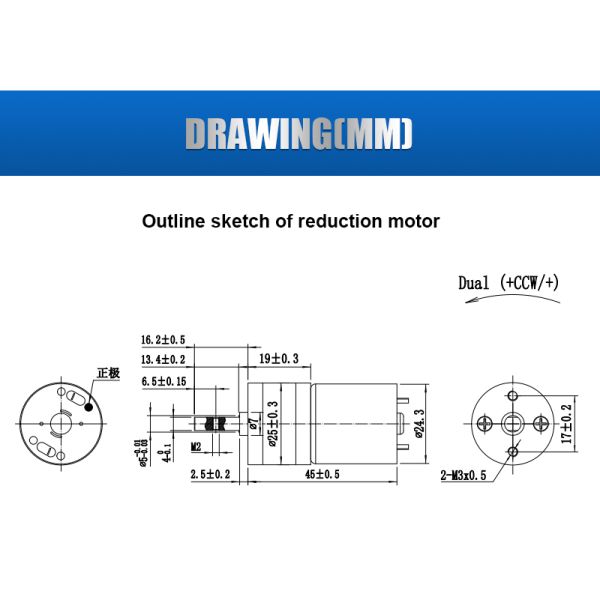 Wholesale 3-24V Mini DC Gear Motor 25mm Diameter Spur Gearbox Motor Useful for Small Electric Cat Toilet Motor