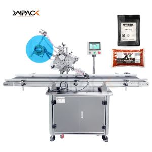 Flat Surface Automatic Bag Labeling Machine Maker Applicator Customized For Plastic Bottles