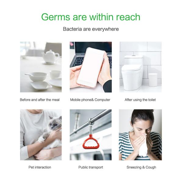 Жидкостный карманный противобактериологический гель руки, рука Санитисер небольшого размера безводная