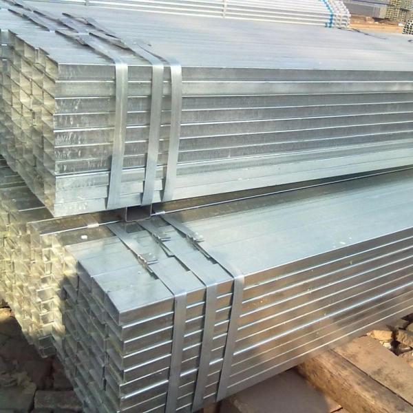 Punching Processing Service Pre Galvanized Rectangular Tube with 6.4M Length and Galvanized Square Steel Pipes