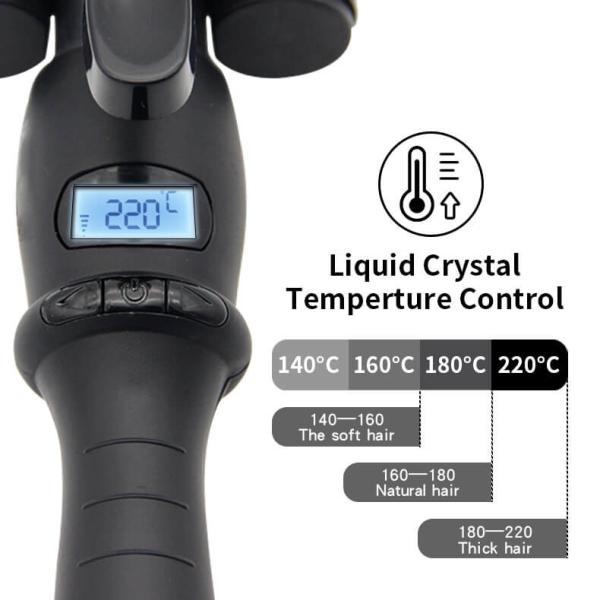 Hotel Travel 32mm Spiral Curling Wand Curling Tongs For Short Hair