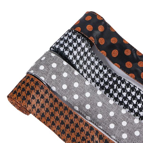 MSD Burlap Fabric Ribbon Wired Edge Ribbon for Craft Decor Support OEM ODM Printed