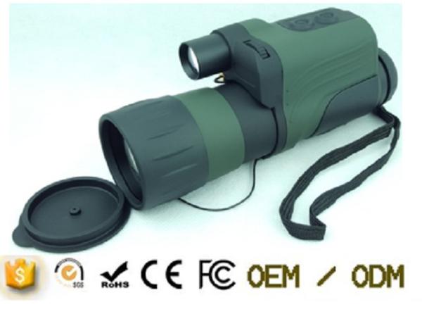 4X50 Handheld Military Night Vision Monocular Telescope With IR Device And Video Line