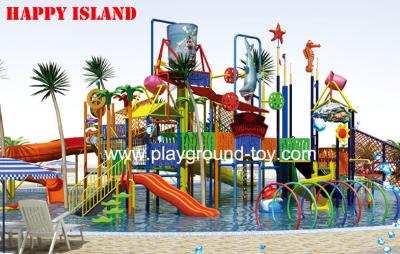Commercial Water Slides , Fun Water Parks Customized Outdoor Fiberglass Kids
