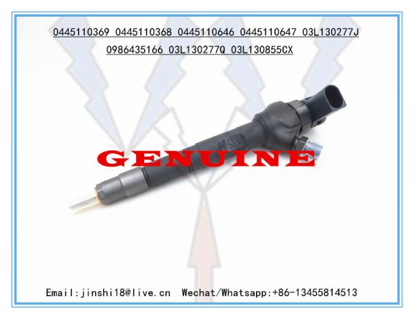 BOSCH GENUINE FUEL INJECTOR 0445110369 0445110646 0445110368 0445110647 FOR AUDI SEAT SKODA VW 03L130277J 03L130855CX
