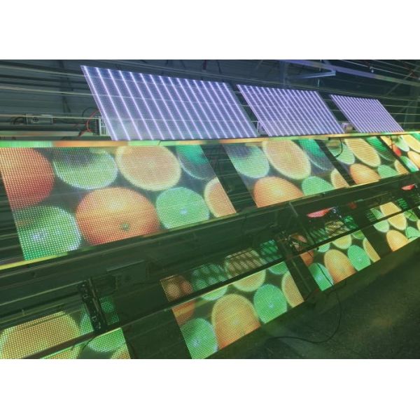 P8 Indoor Bendable Transparent LED Film Panel with 90% Transparency and IP67 Protection for Commercial Shopping Centers