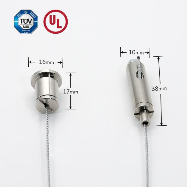Hanging System For LED Ligth Cable Gripper With Male Screw