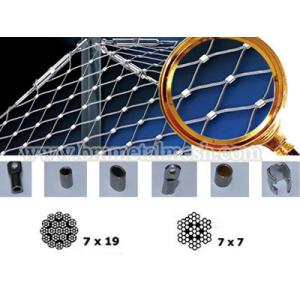Decoration 304 Stainless Steel Knotted Mesh Rope Woven Wire Mesh For Zoo Animal Enclosure