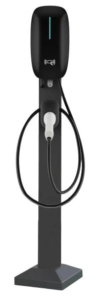 22KW Wall Mount AC DC EV Charger with 2.8 LCD Touch Screen and -30℃~55℃ Temperature Range