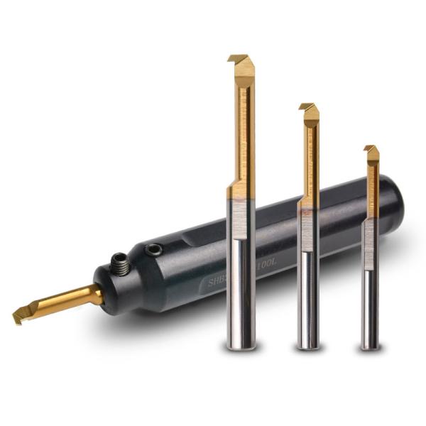 Inner Hole Solid Carbide Boring Tools , Mini Lathe Reverse Boring Bar D4 D5