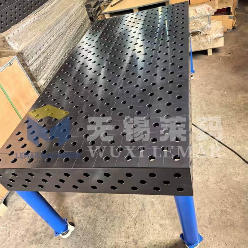 D28 Series Welding Fixture Table with 28mm Standard Hole Grid Layout