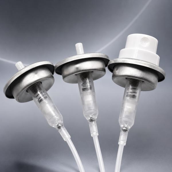 Luxury-Grade Aerosol Valve with 0.20cc Metered Pump and Gold/Silver Mounting Cups