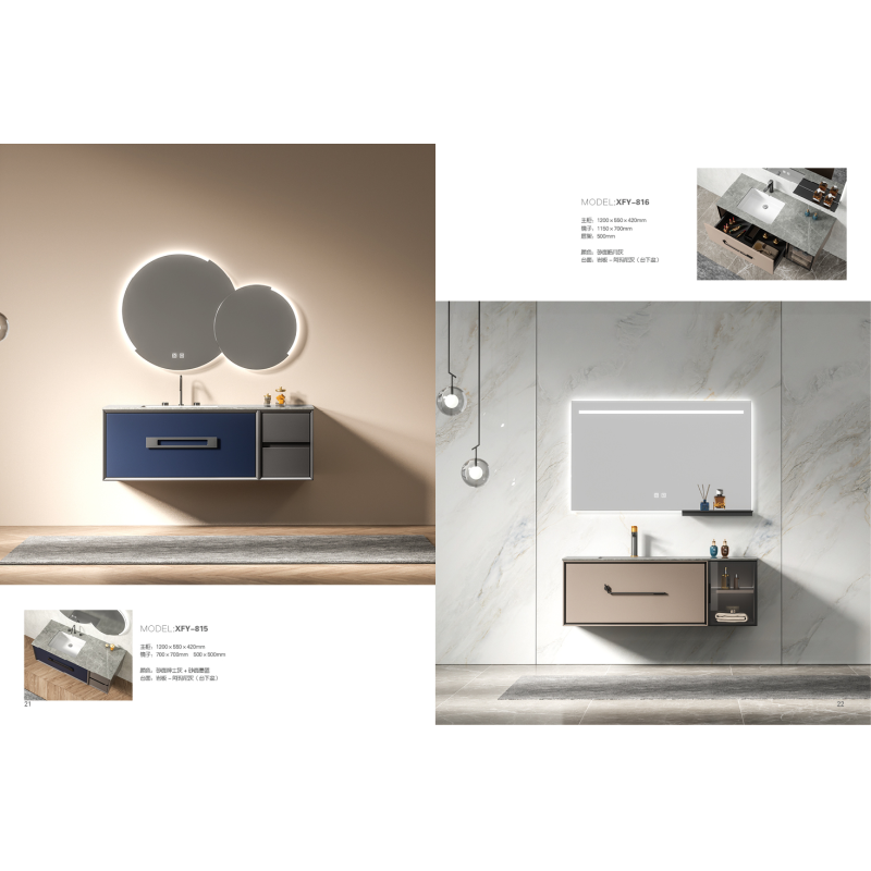 Modern Style Wall Mount Stainless Steel Bathroom Cabinet