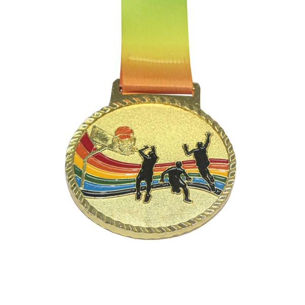 Alloy Medals Gold Silver Bronze Souvenir Medals Crafts With Ribbon