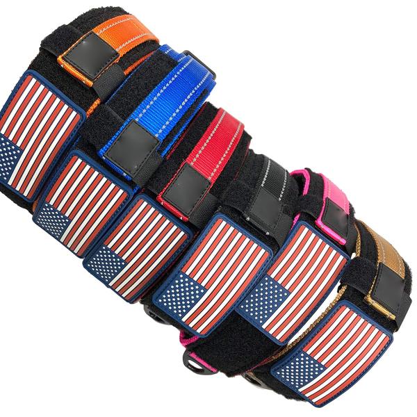 Metal Buckle Military Dog Collar Nylon Reflective K9 Quick Release Fit All Seasons