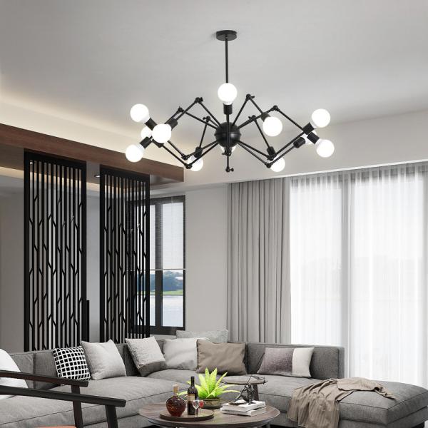 Паука искусства антиквариата регулируемого DIY E27 просторной квартиры Mordern свет нордического ретро винтажного современный привесной