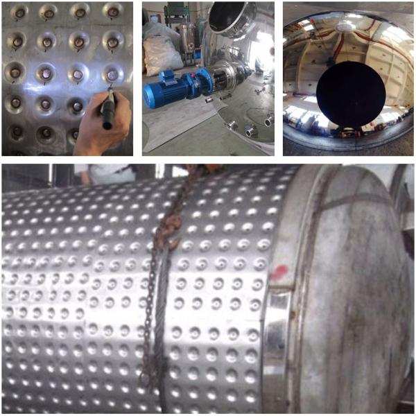 SS304 SS316 Double Jacketed Ss Tank , 1000L Stainless Steel Mixing Tank